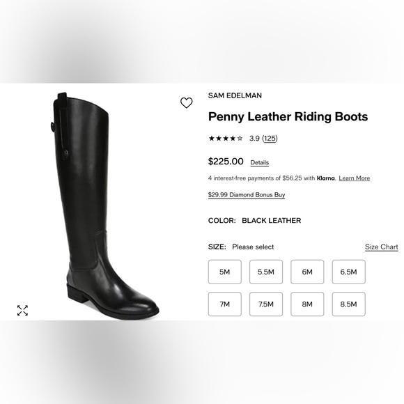 🐘 Sam Edelman Penny Leather Riding Boots - Picture 2 of 15
